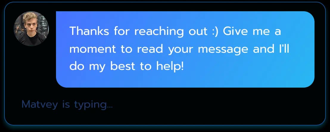 معاينة دردشة الدعم